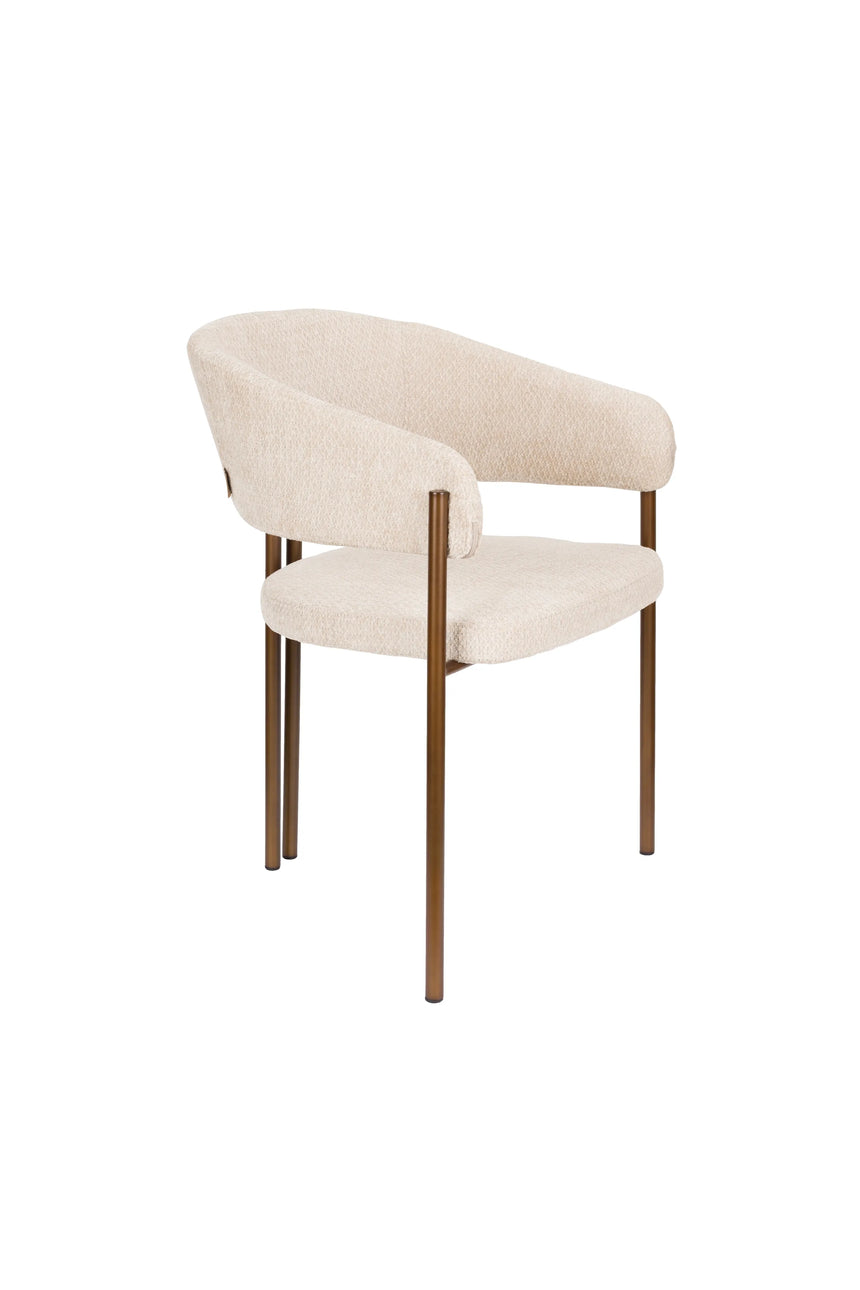 Naida Essstuhl Beige von Dutchbone – Produktbild 2