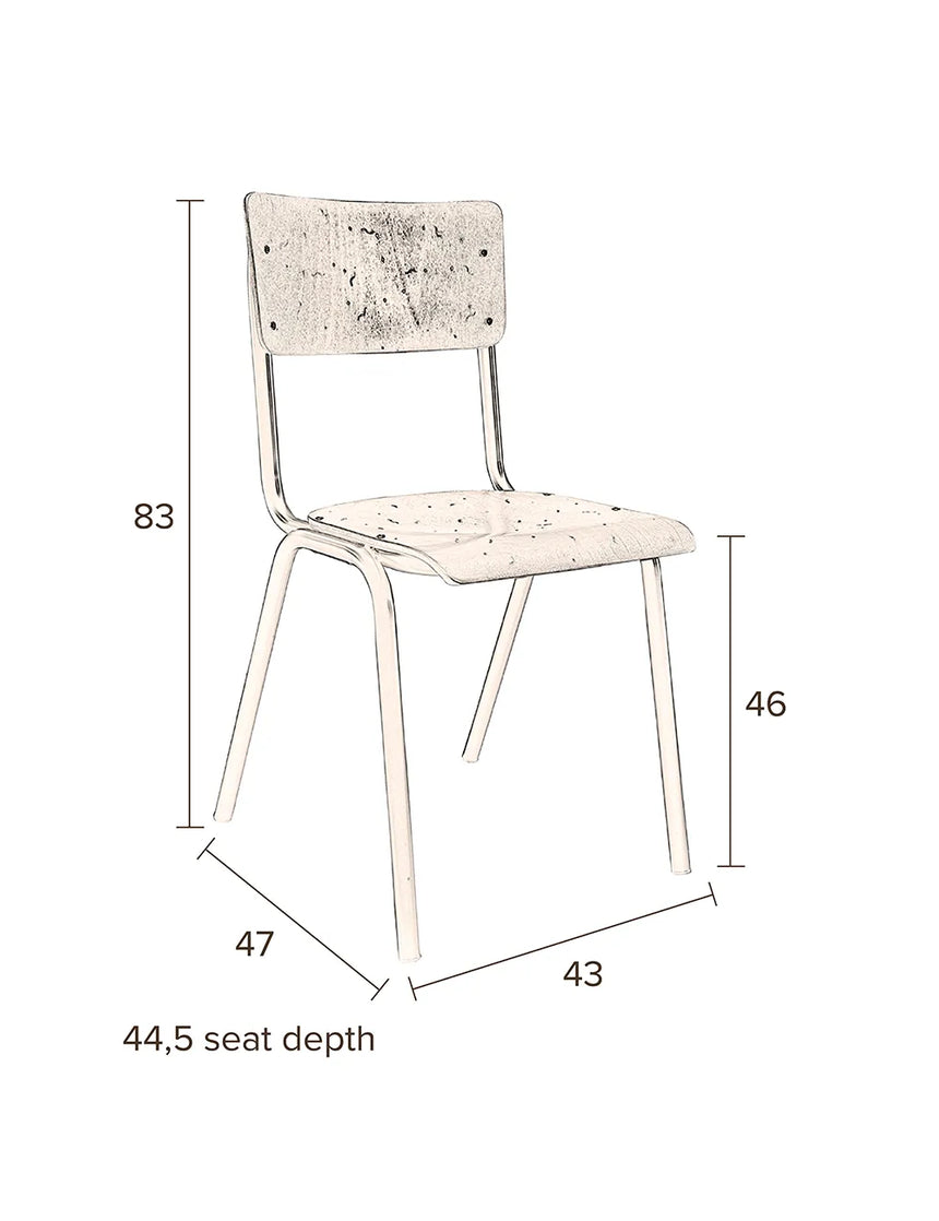 Scuola Essstuhl Braun von Dutchbone – Produktbild 8