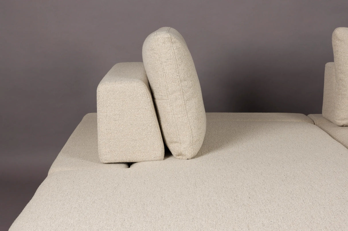 Shelly Sofa Chaiselongue Links Off-White 308x184x90 von Dutchbone – Produktbild 2