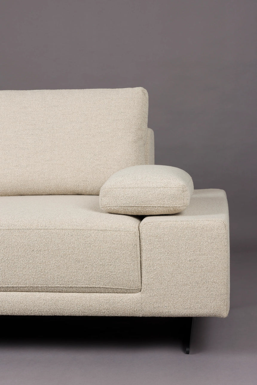 Shelly Sofa Chaiselongue Links Off-White 308x184x90 von Dutchbone – Produktbild 3