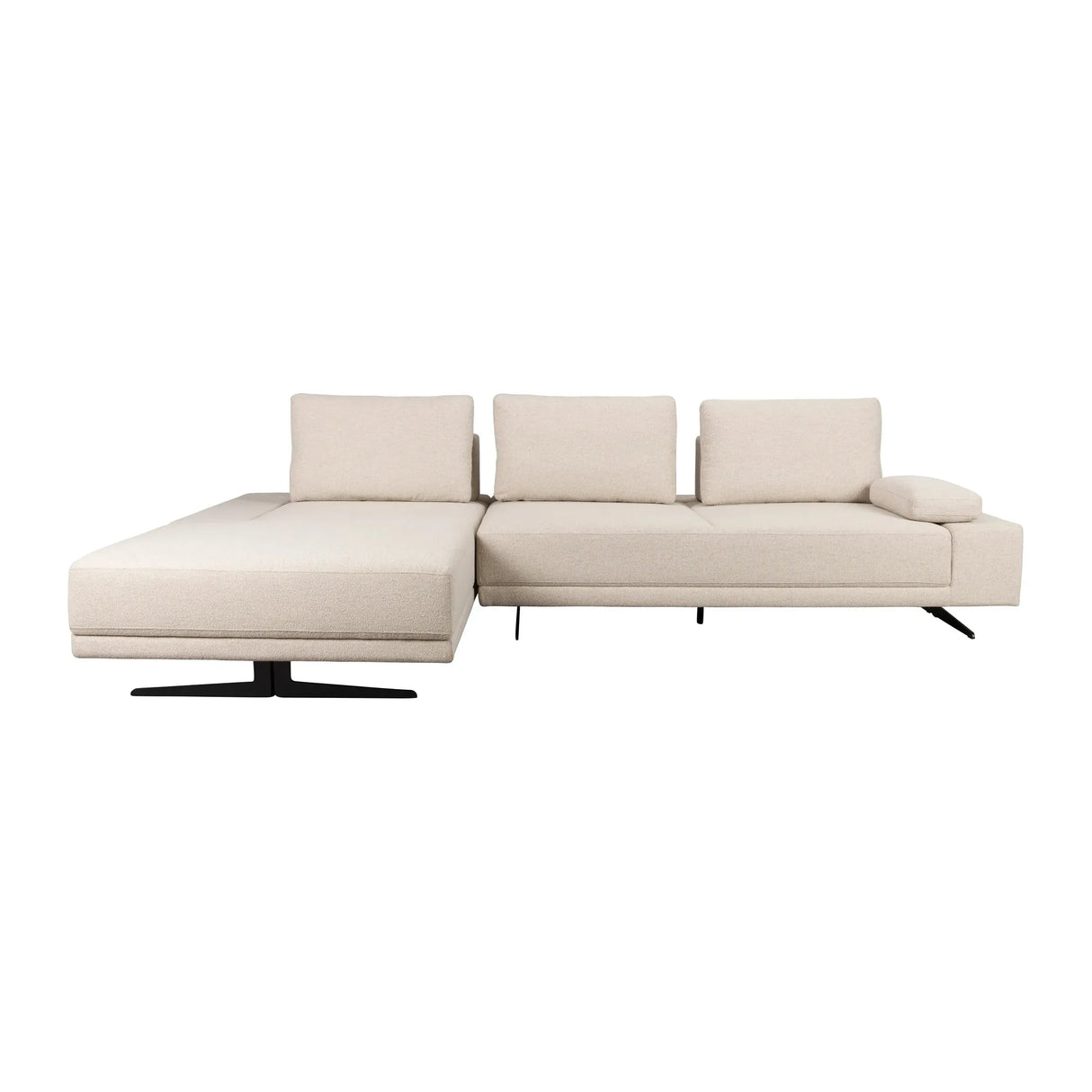 Shelly Sofa Chaiselongue Links Off-White 308x184x90 von Dutchbone – Produktbild 4
