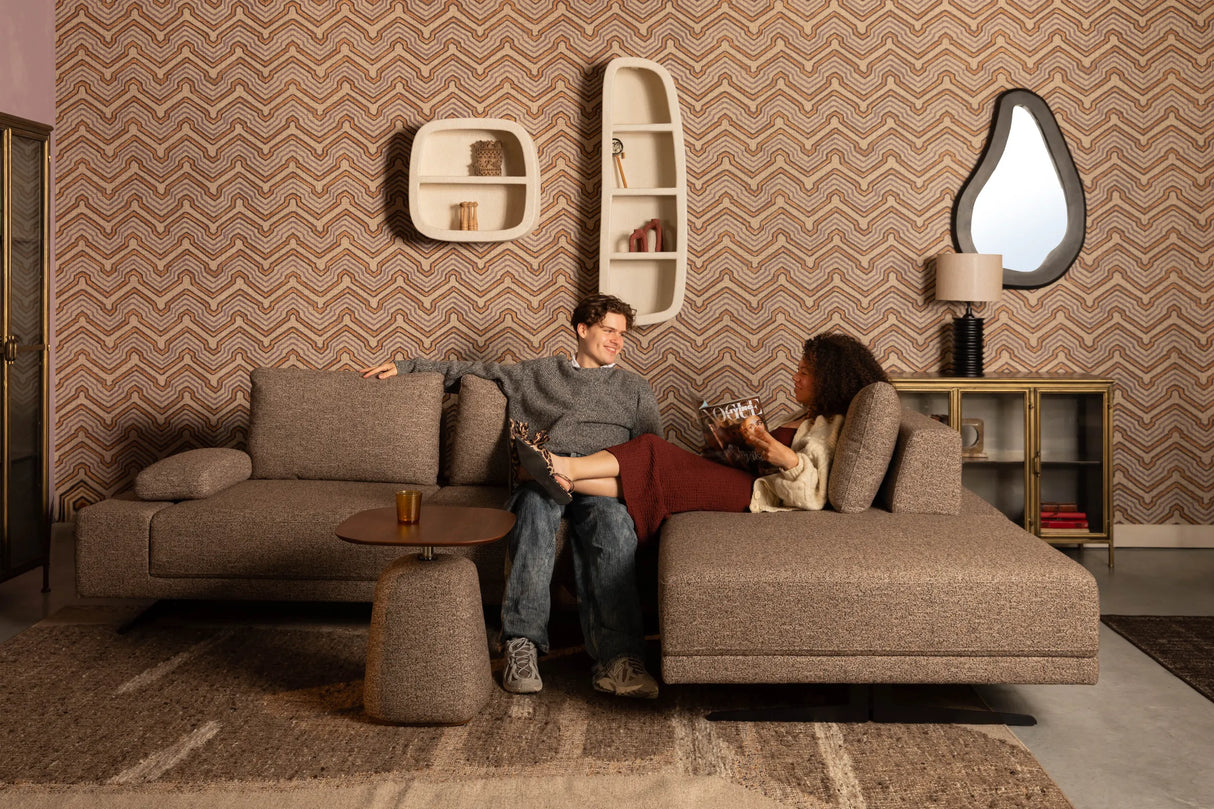 Shelly Sofa Chaiselongue Rechts Zimt 308x184x90 von Dutchbone – Produktbild 11