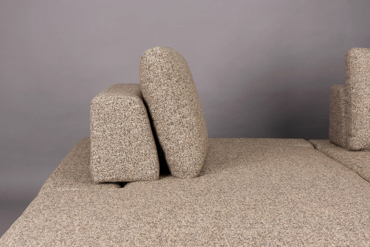 Shelly Sofa Chaiselounge Links Zimt 308x183x90 von Dutchbone – Produktbild 4