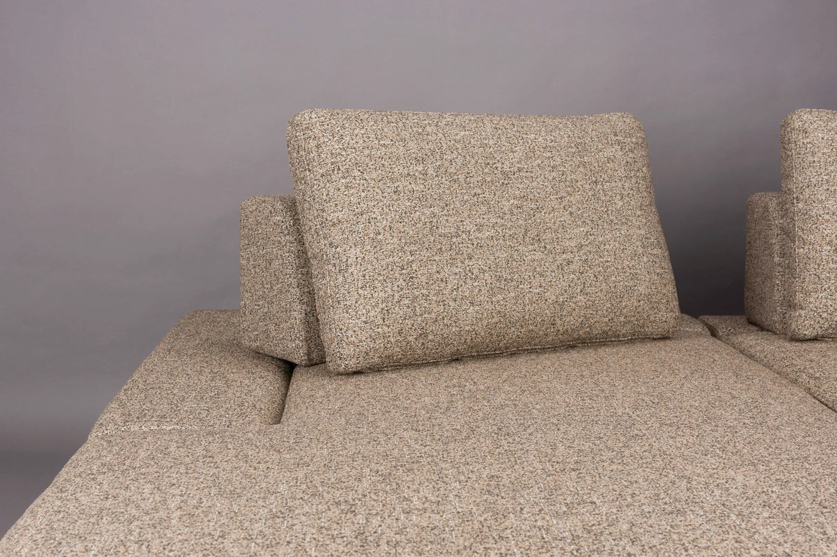 Shelly Sofa Chaiselounge Links Zimt 308x183x90 von Dutchbone – Produktbild 7