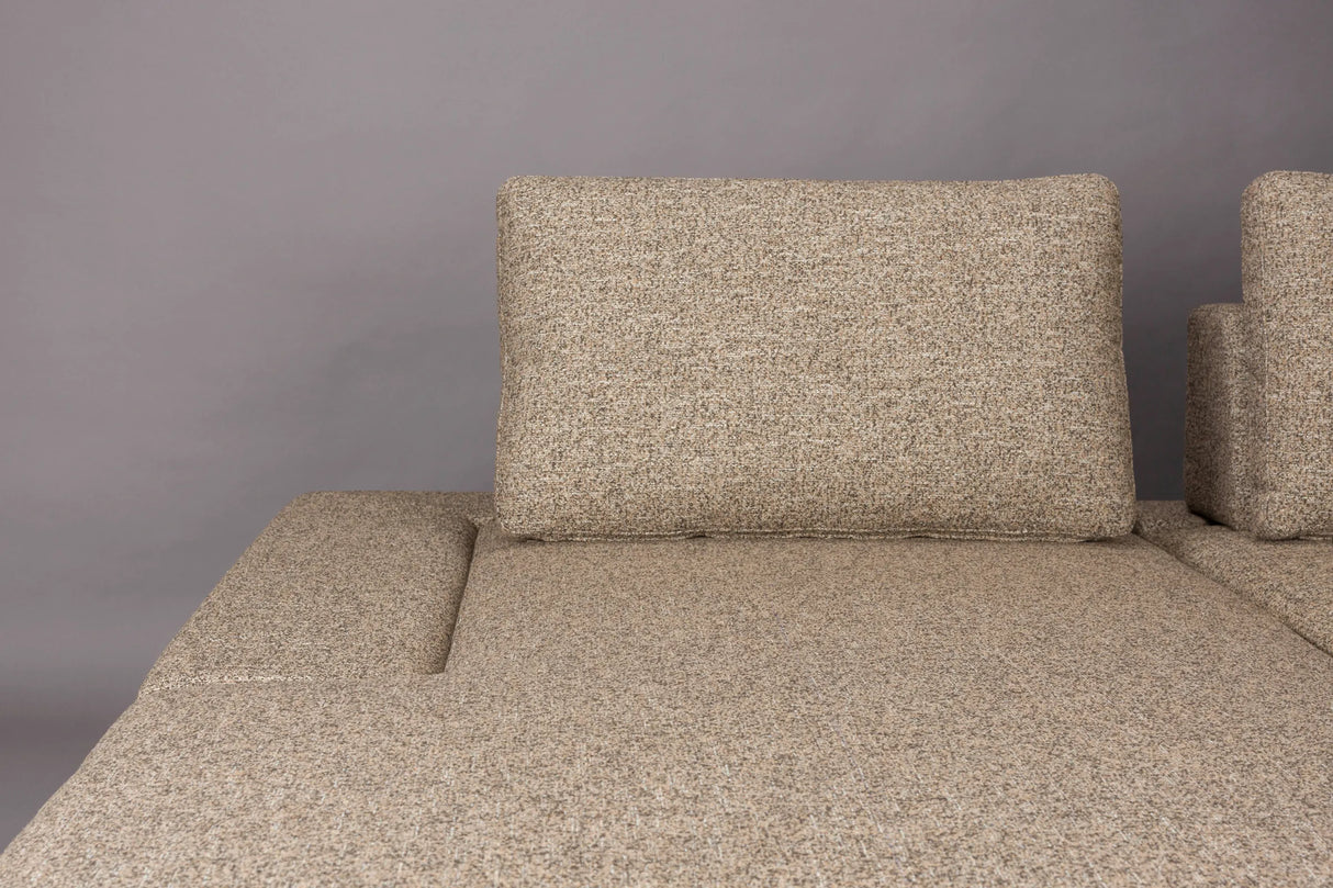 Shelly Sofa Chaiselounge Links Zimt 308x183x90 von Dutchbone – Produktbild 8