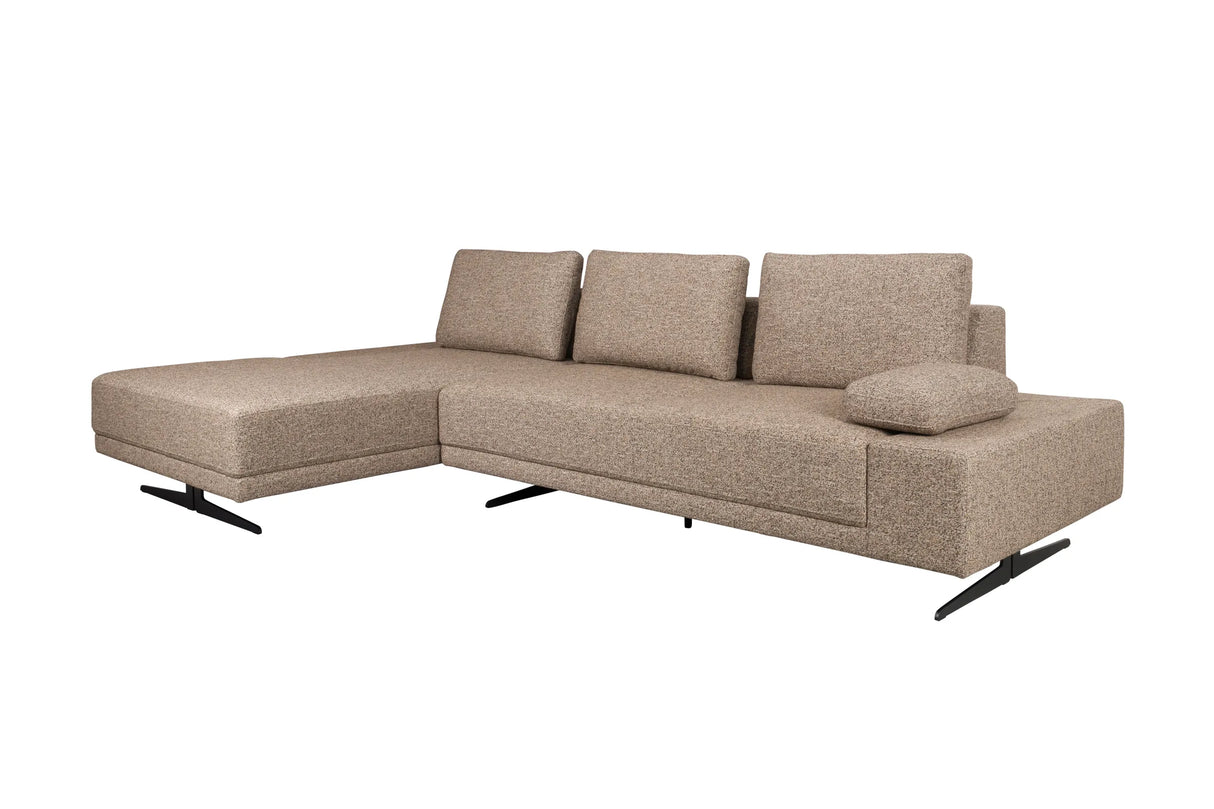 Shelly Sofa Chaiselounge Links Zimt 308x183x90 von Dutchbone – Produktbild 9