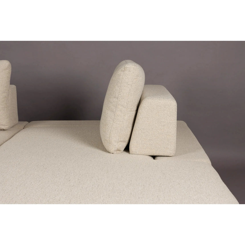 Shelly Sofa Off-White Chaiselongue Rechts 308x184x90 von Dutchbone – Produktbild 1