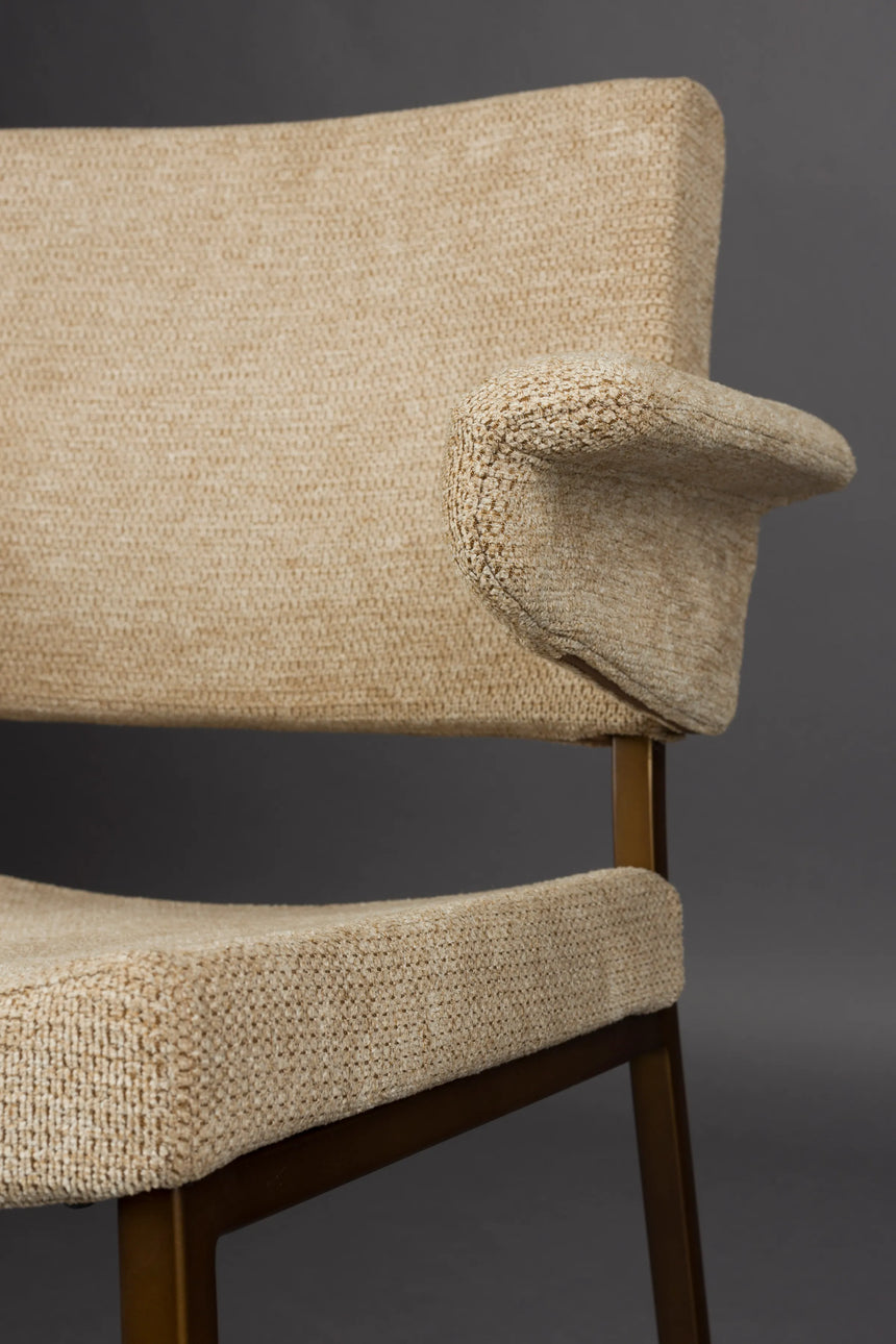 Stuhl Portland mit Armlehne Beige von Dutchbone – Produktbild 8