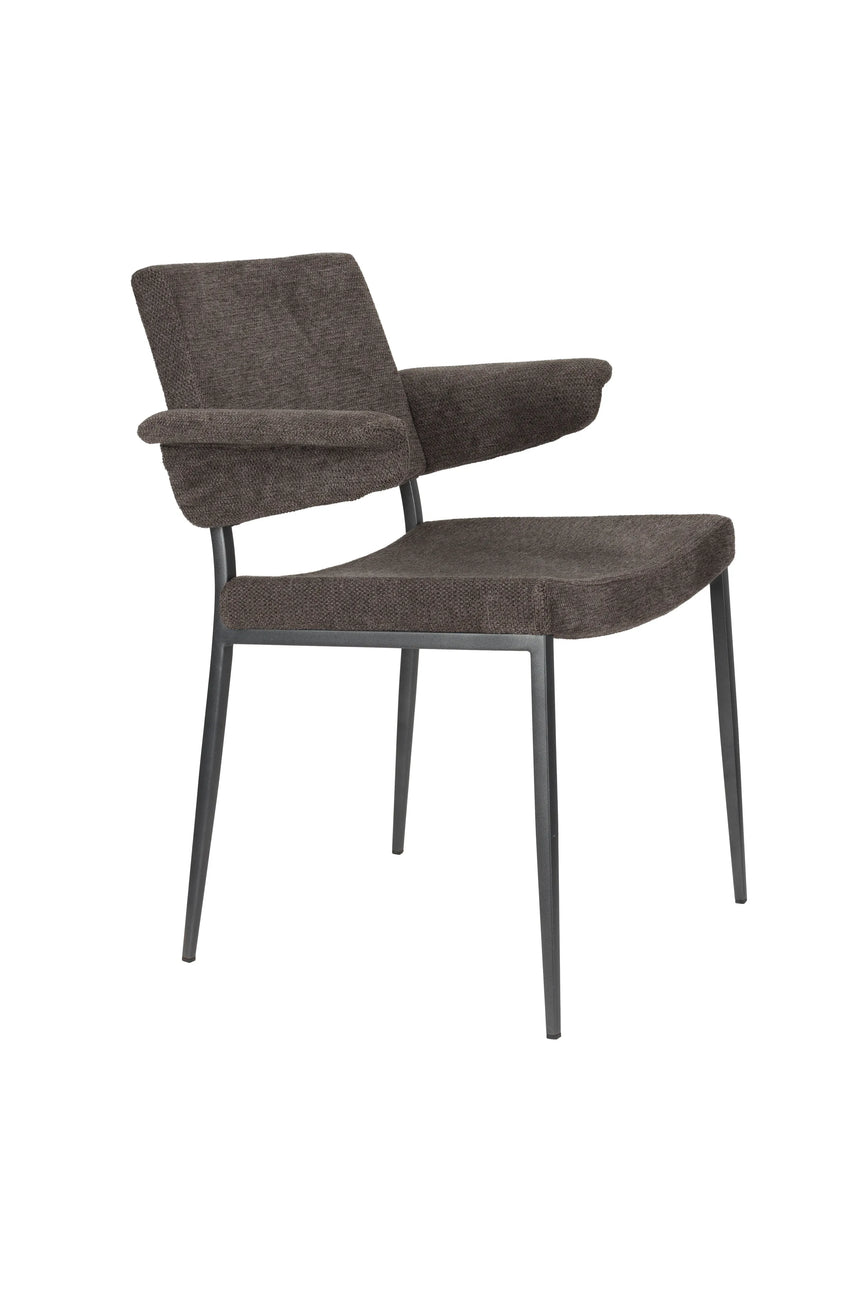 Stuhl Portland mit Armlehne Grau von Dutchbone – Produktbild 1