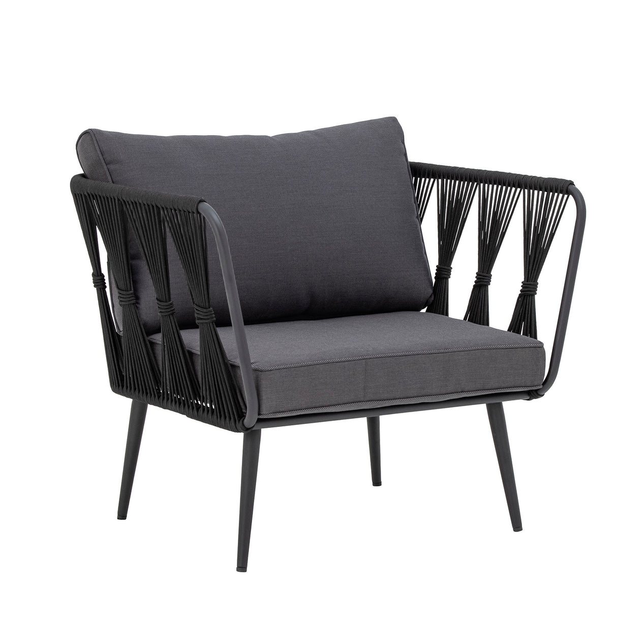 Pavone Loungesessel, Schwarz, Metall - ZEN ZONE Furniture