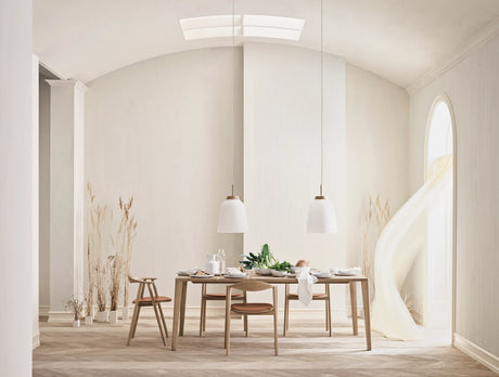 Swing Esstischstuhl aus Eiche weiß pigmentiert geölt – Gepolstert, Leder, Cognac - ZEN ZONE Furniture