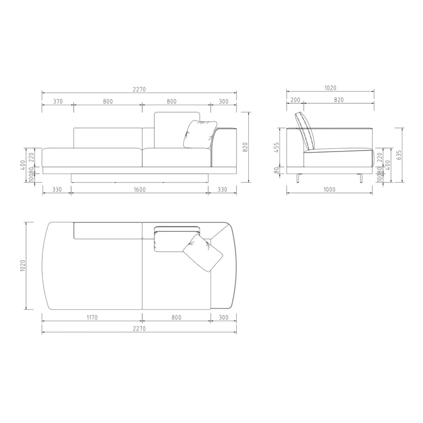 GREGORIO Chaiselongue - ZEN ZONE Furniture