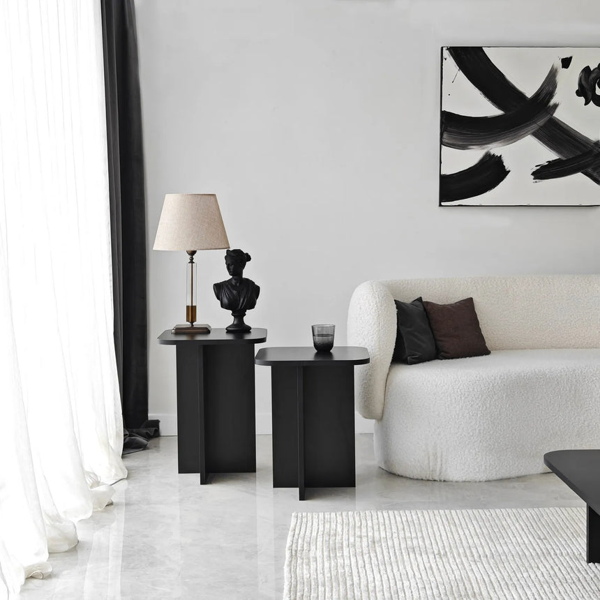 Beistelltisch Blues in schwarz, 55×40×40 cm von Hanah Home – Bild 4