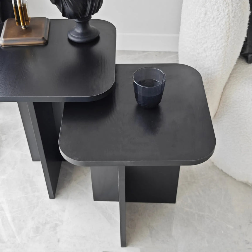 Beistelltisch Blues in schwarz, 55×40×40 cm von Hanah Home – Bild 5