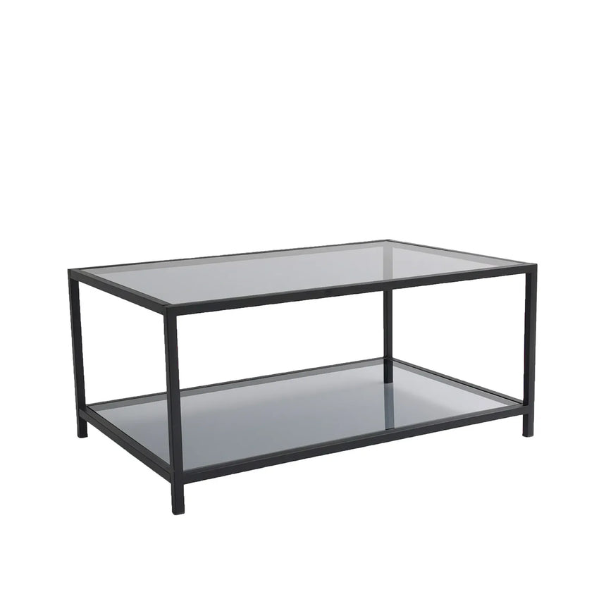 Couchtisch Astro aus gehärtetem Glas und Metall, 90×60×40 cm von Hanah Home – Bild 6
