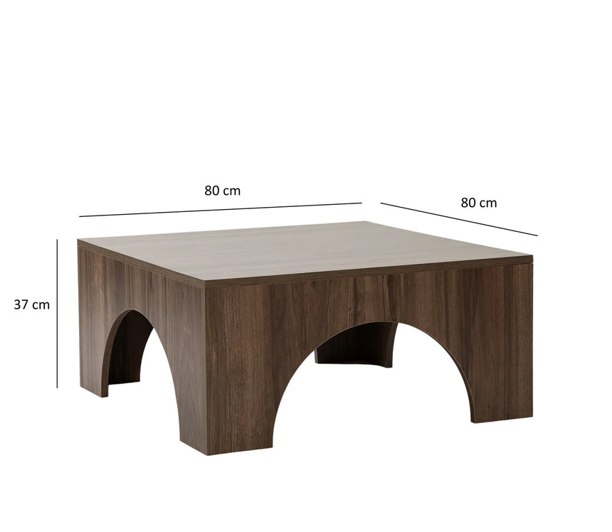 Couchtisch Collesium aus melaminbeschichteten Holz, 80×80×37 cm von Hanah Home – Bild 6