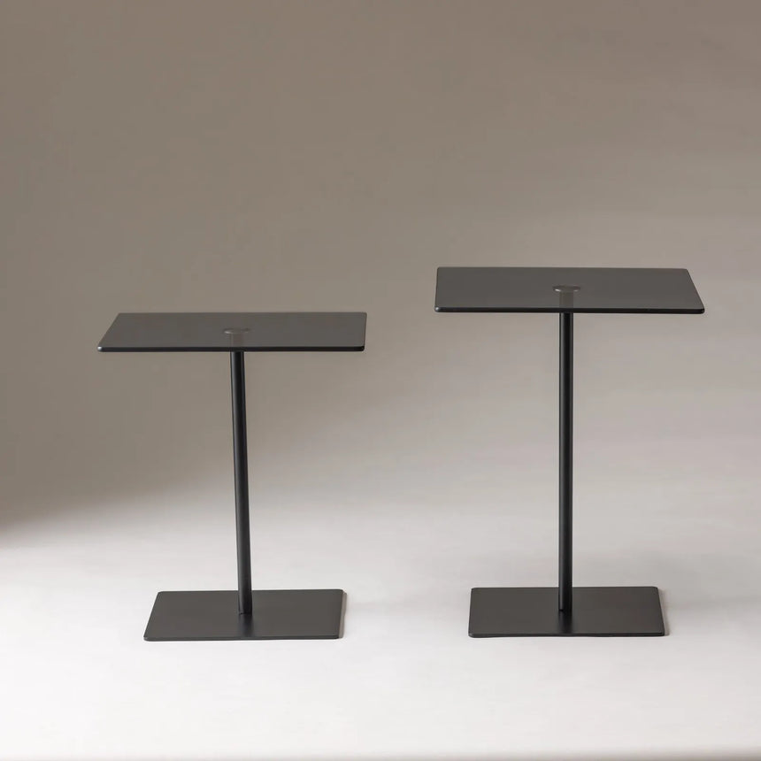 Couchtisch Elegante 2 aus gehärtetem Glas und melaminbeschichteten Holz, 45×40×40 cm von Hanah Home – Bild 7