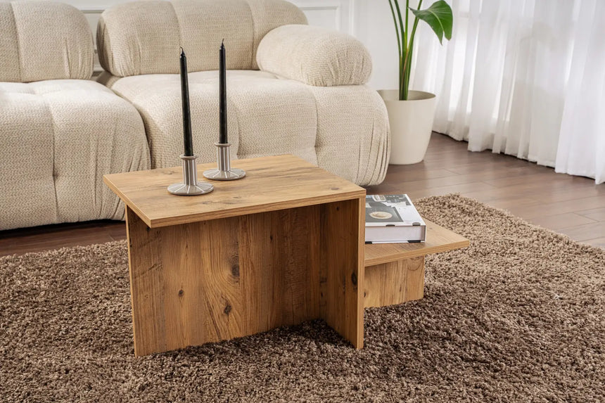 Couchtisch Harmony aus melaminbeschichteten Holz, 80×40×40 cm von Hanah Home – Bild 1