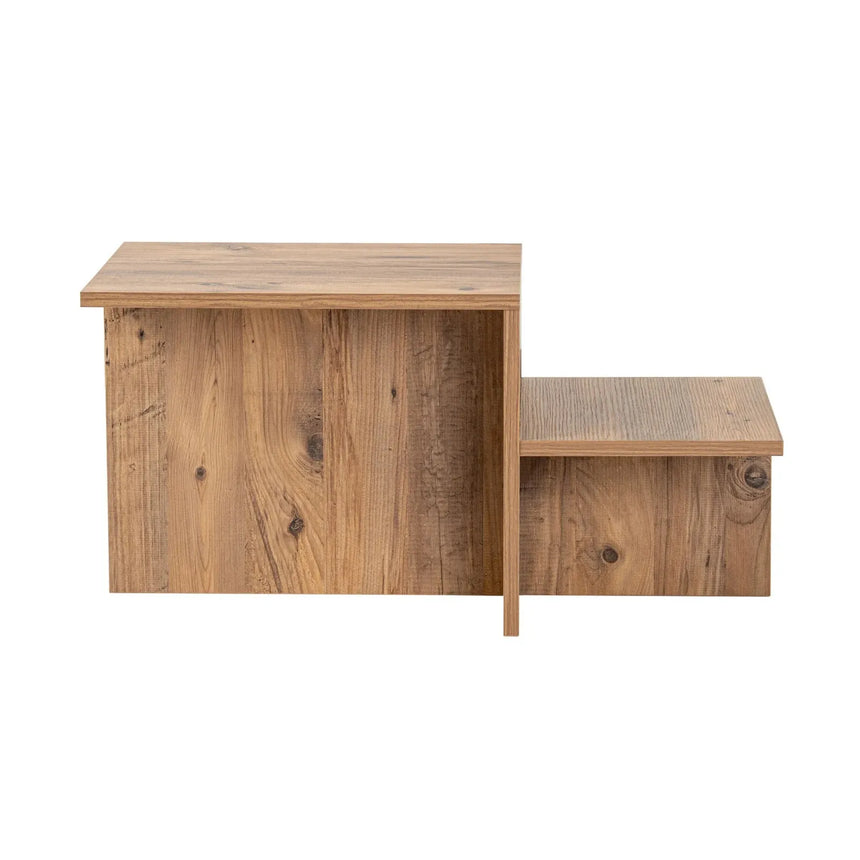 Couchtisch Harmony aus melaminbeschichteten Holz, 80×40×40 cm - ZEN ZONE Furniture