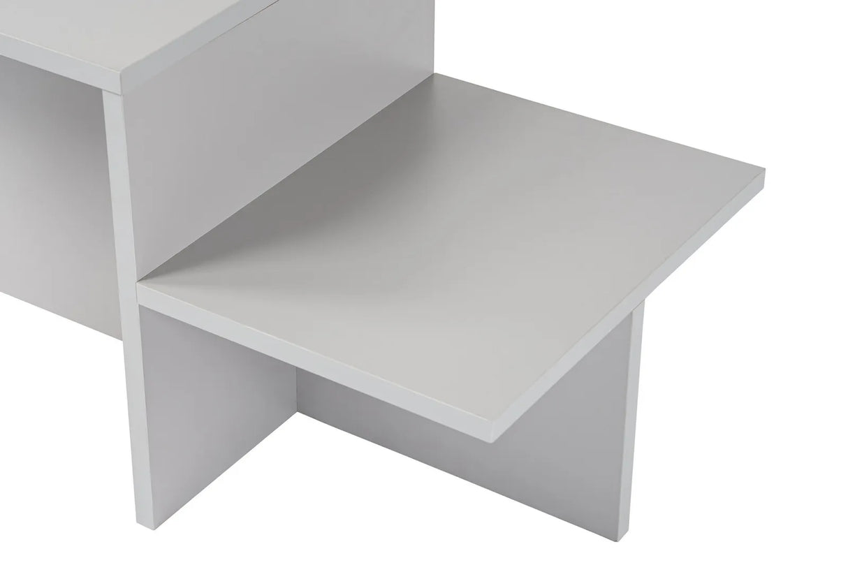 Couchtisch Harmony aus melaminbeschichteten Holz in Grau, 80×40×40 cm von Hanah Home – Bild 5
