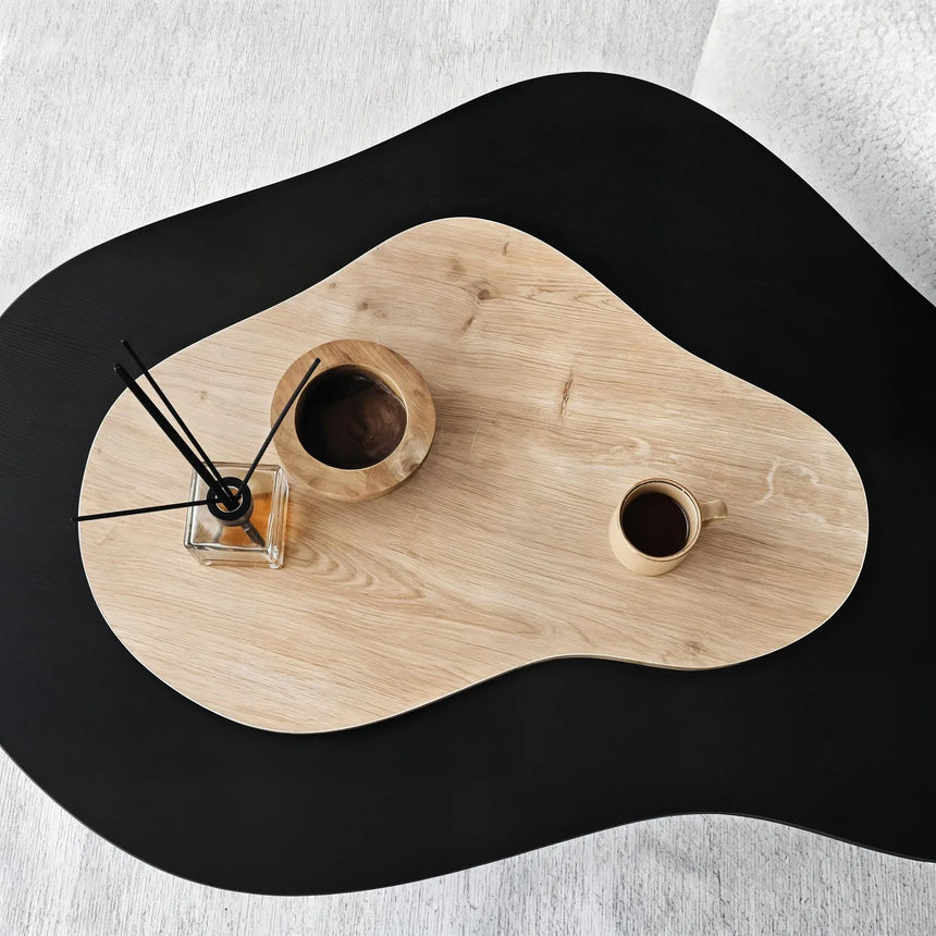 Couchtisch Melted aus melaminbeschichteten Holz, 105×65×35 cm von Hanah Home – Bild 7
