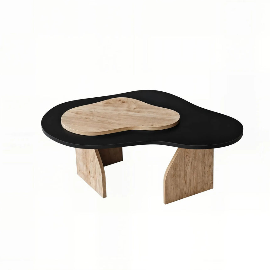 Couchtisch Melted aus melaminbeschichteten Holz, 105×65×35 cm von Hanah Home – Bild 8