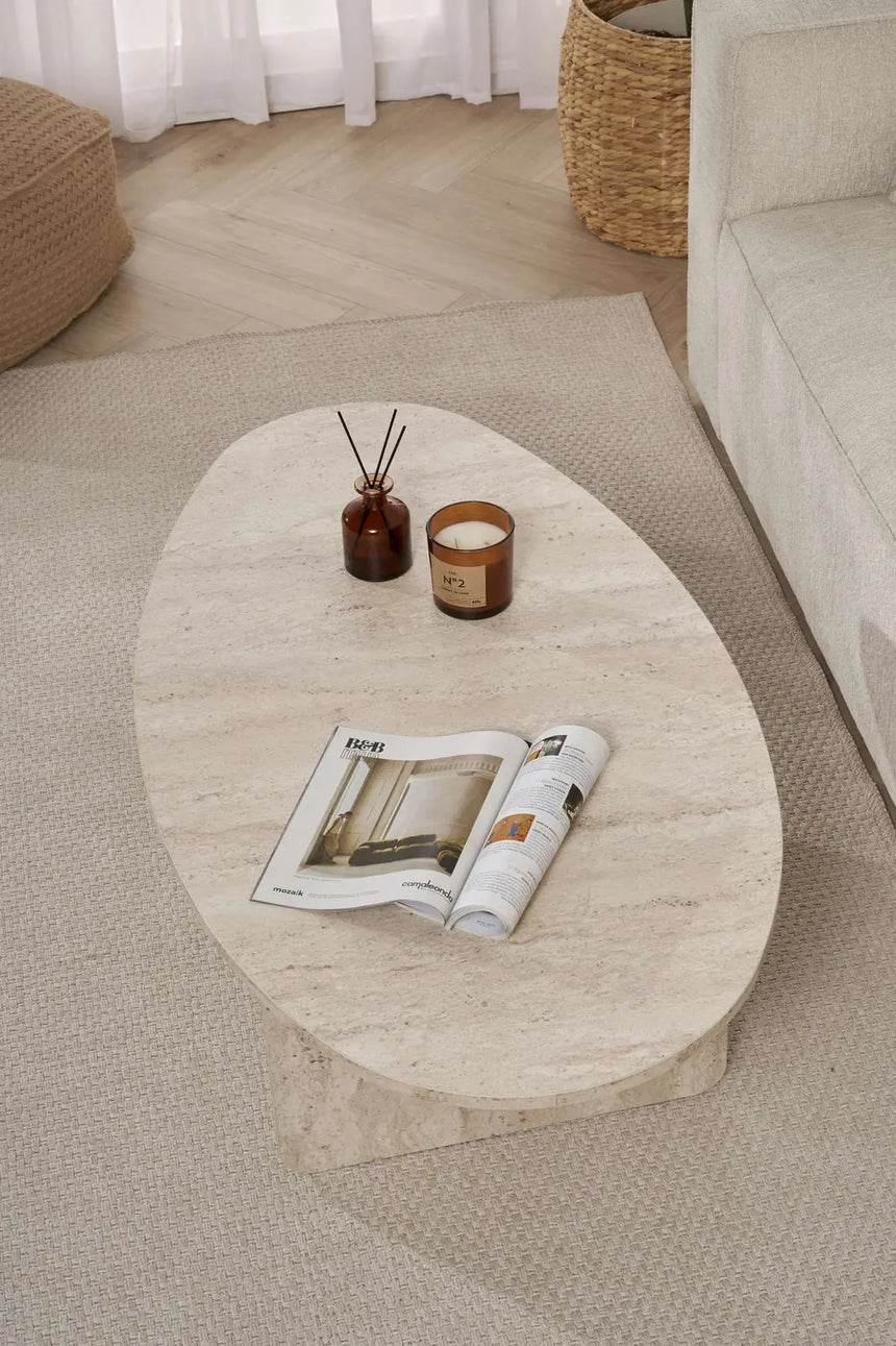 Couchtisch Orba aus melaminbeschichteter Spanplatte, 120×65×40 cm von Hanah Home – Bild 5
