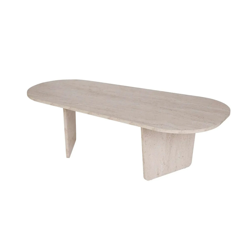 Couchtisch Ovalis aus Holz, 130×65×40 cm - ZEN ZONE Furniture