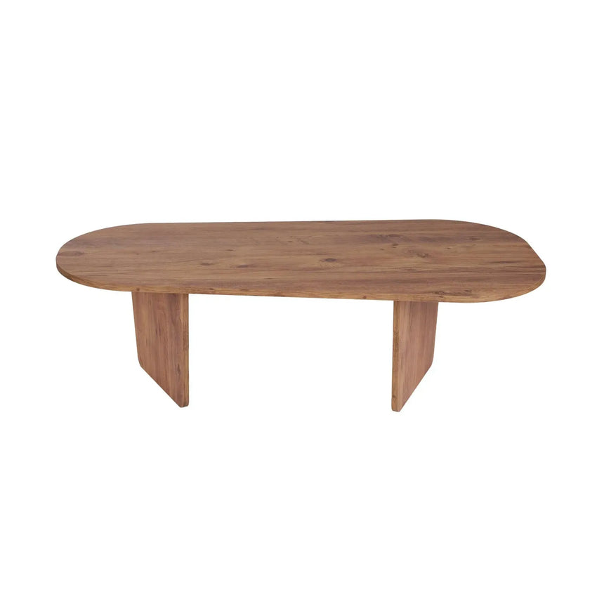 Couchtisch Ovalis aus Holz, 130×65×40 cm - ZEN ZONE Furniture
