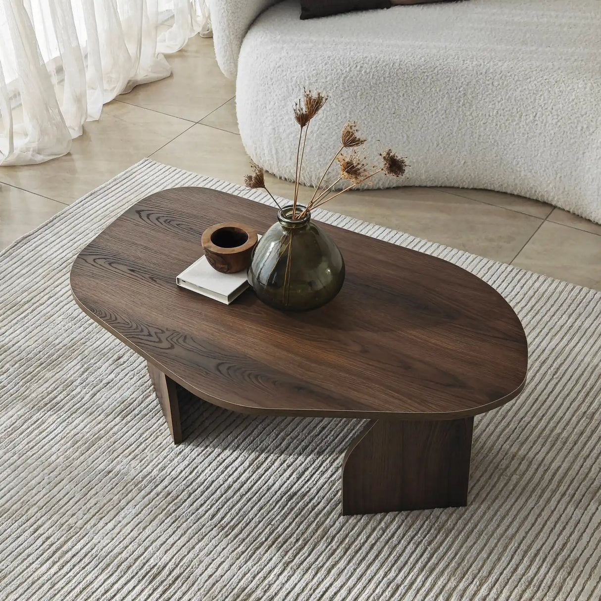 Couchtisch Rock aus melaminbeschichteten Holz, 100×60×35 cm von Hanah Home – Bild 6