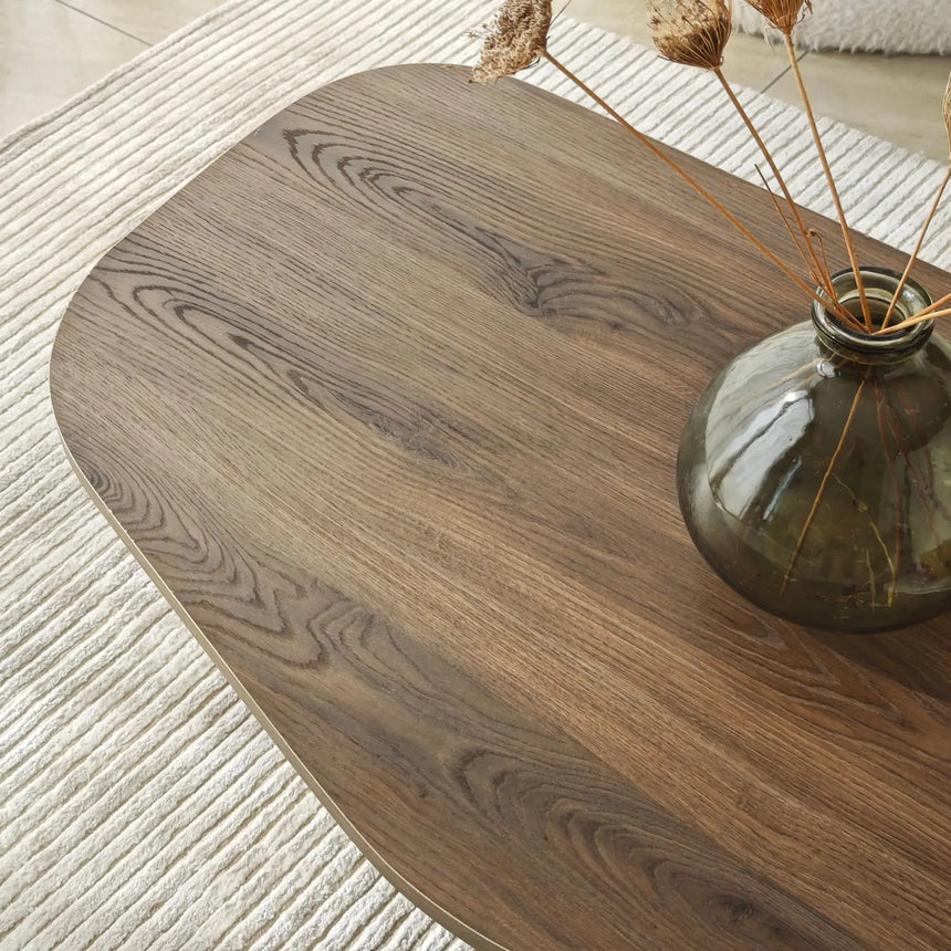 Couchtisch Rock aus melaminbeschichteten Holz, 100×60×35 cm von Hanah Home – Bild 9