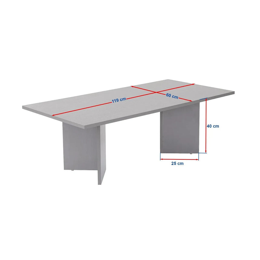 Couchtisch Sabin aus melaminbeschichteten Holz, 119×60×40 cm - ZEN ZONE Furniture
