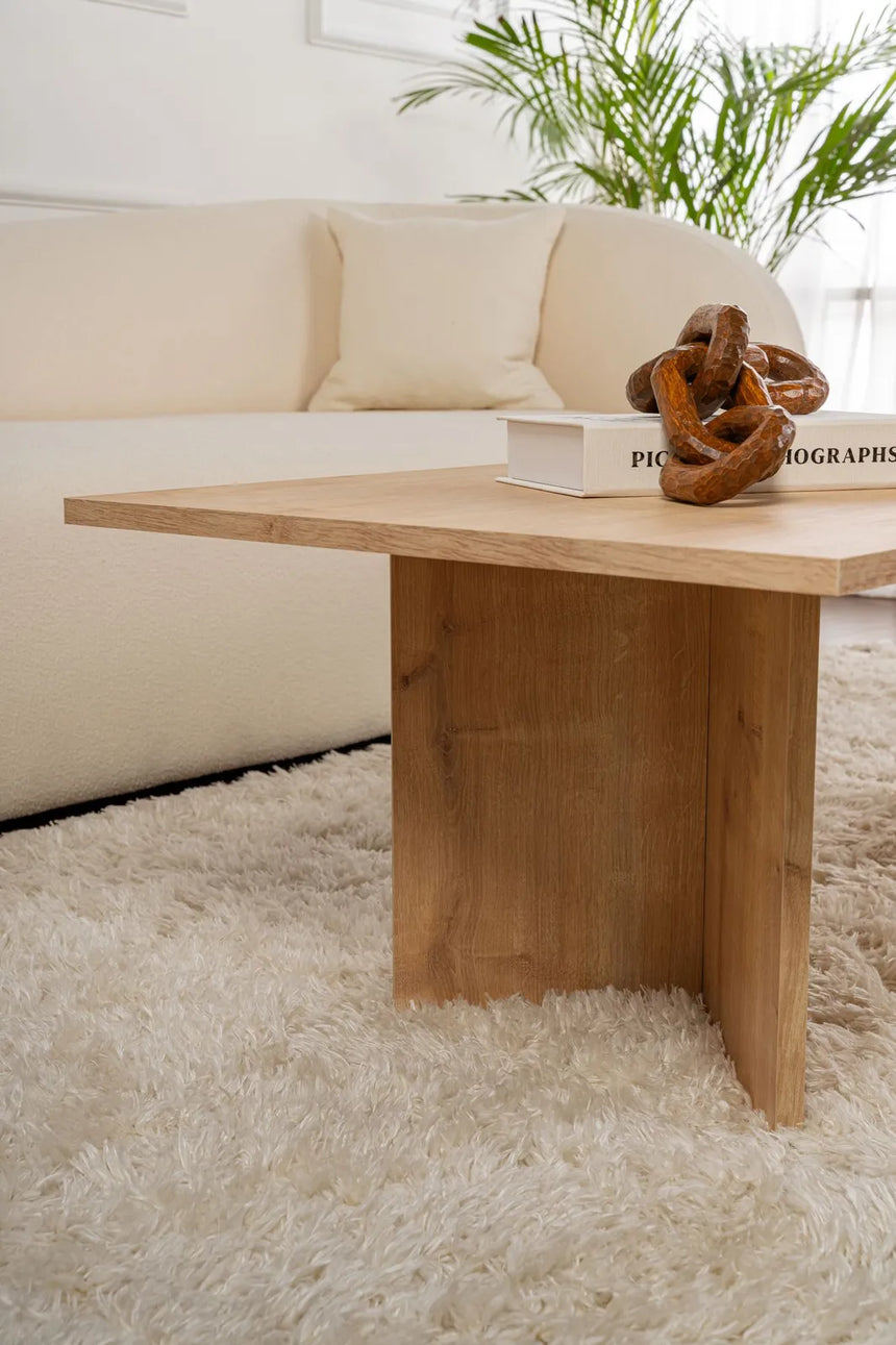 Couchtisch Sabin aus melaminbeschichteten Holz in Saphir-Eiche, 119×60×40 cm von Hanah Home – Bild 4