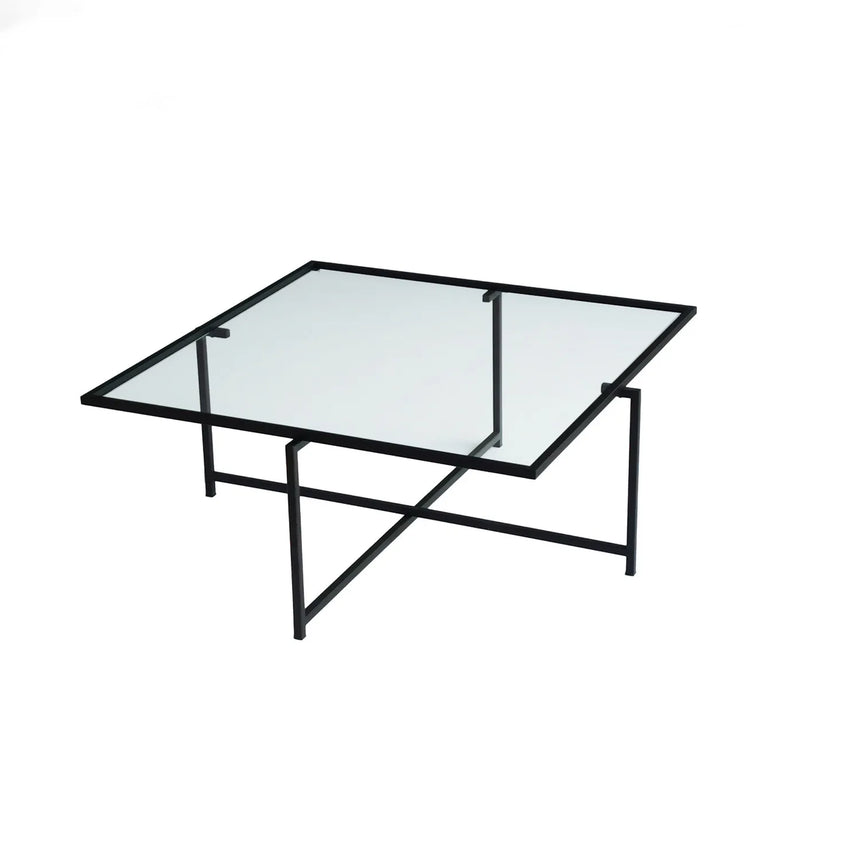 Couchtisch Sun S408 aus gehärtetem Glas und Metall, 85×85×35 cm von Hanah Home – Bild 10