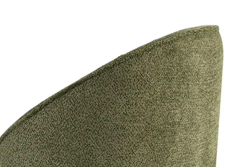 Essstuhl Bentley aus Buche und Baumwoll-Chenille in Grün und heller Eiche, 2er-Pack von Hanah Home – Bild 5