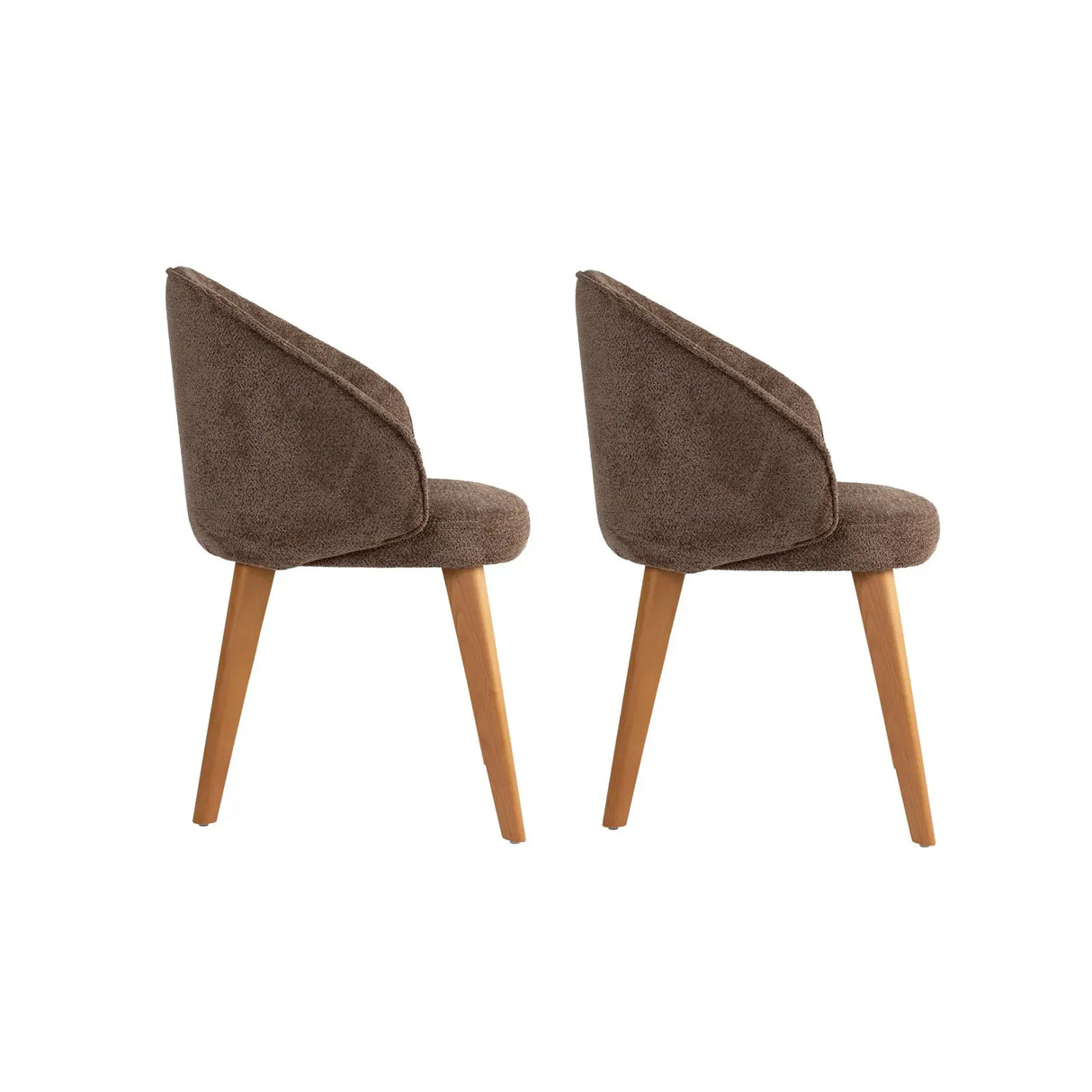 Essstuhl Bentley aus Buche und Baumwolle, 2er-Pack - ZEN ZONE Furniture