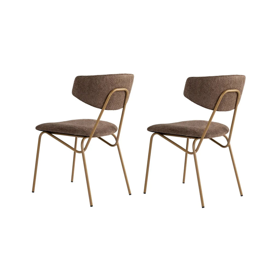 Essstuhl Nancy aus Buche und Baumwolle, 2er-Pack - ZEN ZONE Furniture