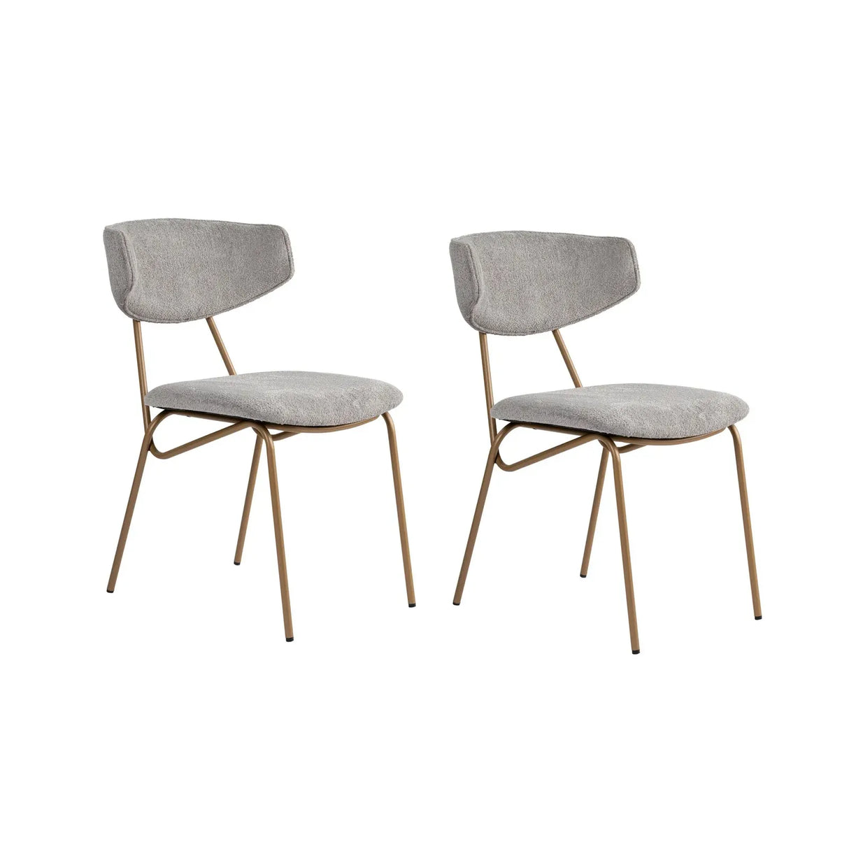Essstuhl Nancy aus Buche und Baumwolle, 2er-Pack - ZEN ZONE Furniture