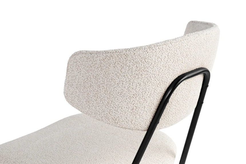 Essstuhl Nancy aus Buche und Baumwolle in Weiß und Schwarz, 2er-Pack von Hanah Home – Bild 4