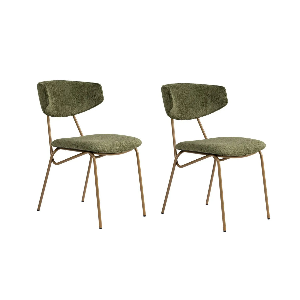 Essstuhl Nancy aus Buche und Baumwolle, 2er-Pack - ZEN ZONE Furniture
