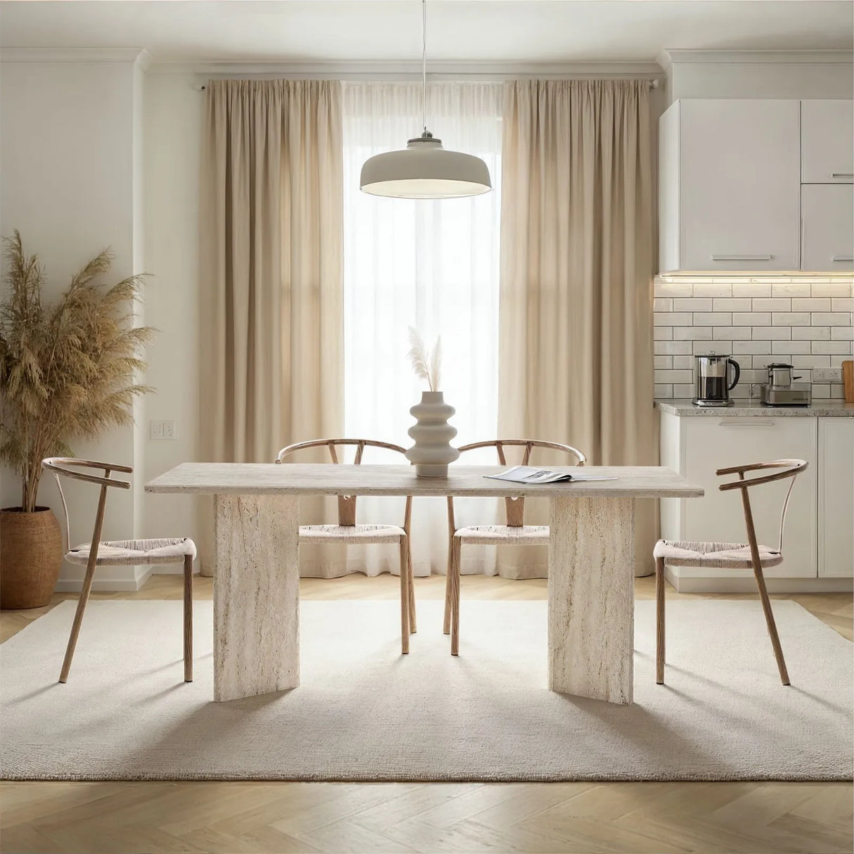 Esstisch Linza aus melaminbeschichteten Holz, 180×90×75 cm von Hanah Home – Bild 2