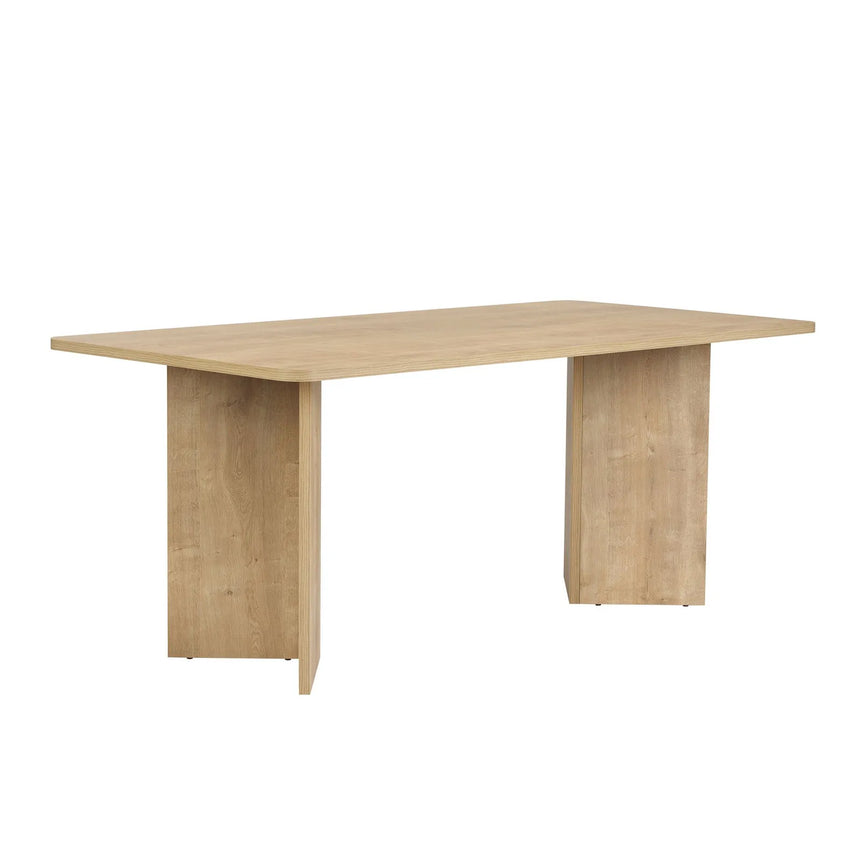 Esstisch Linza aus melaminbeschichteten Holz in Honig-Eiche, 180×90×75 cm von Hanah Home – Bild 4