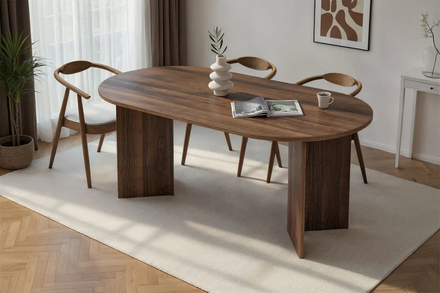 Esstisch Sablin aus melaminbeschichteten Holz, 180×90×75 cm von Hanah Home – Bild 1