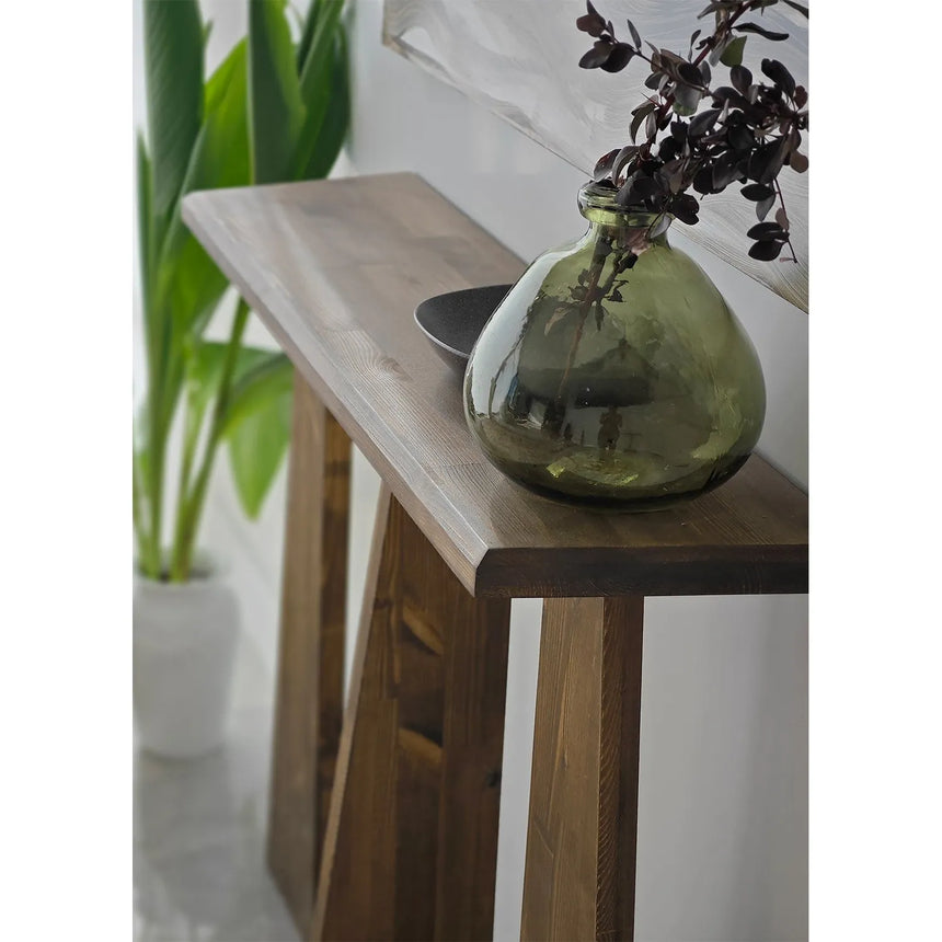 Kommode Cleopatra aus Massivholz in Walnuss, 100×28×83 cm von Hanah Home – Bild 4