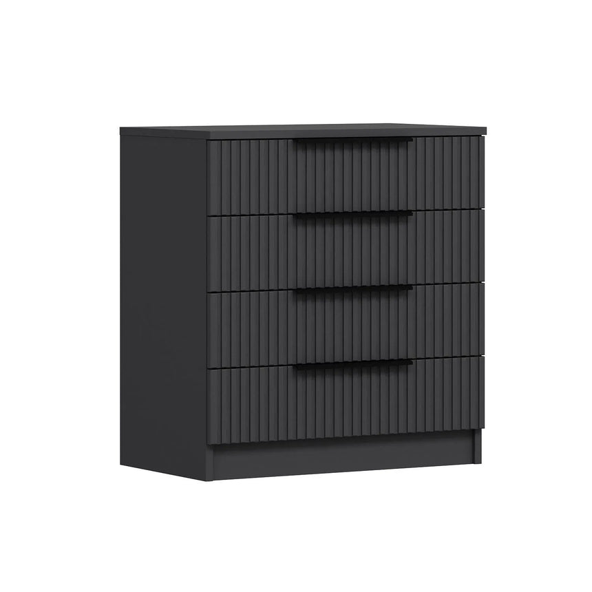 Kommode Kale aus melaminbeschichteten Holz in Anthrazit, 72×42×77 cm von Hanah Home – Bild 5