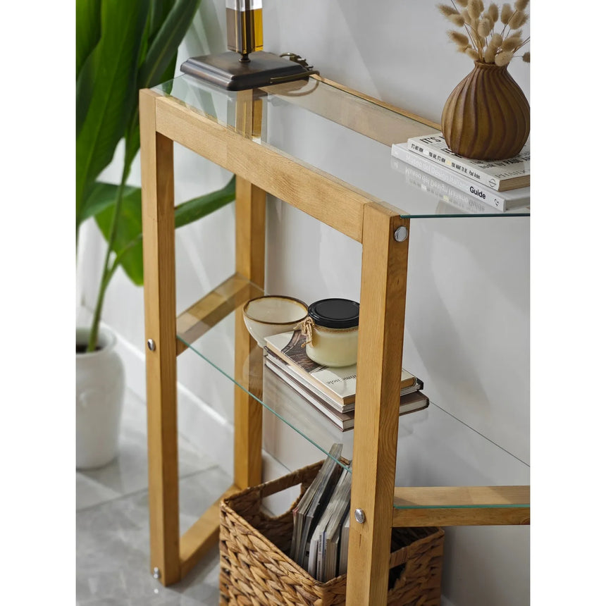 Kommode Trapezoid aus massivem Kiefernholz, 85×31×85 cm von Hanah Home – Bild 6