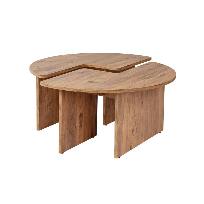 Runder Couchtisch Moira aus Holz 90Ø - ZEN ZONE Furniture
