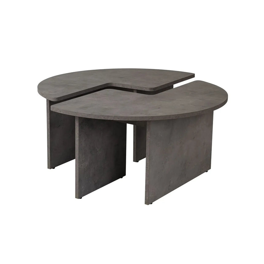 Runder Couchtisch Moira aus Holz 90Ø - ZEN ZONE Furniture