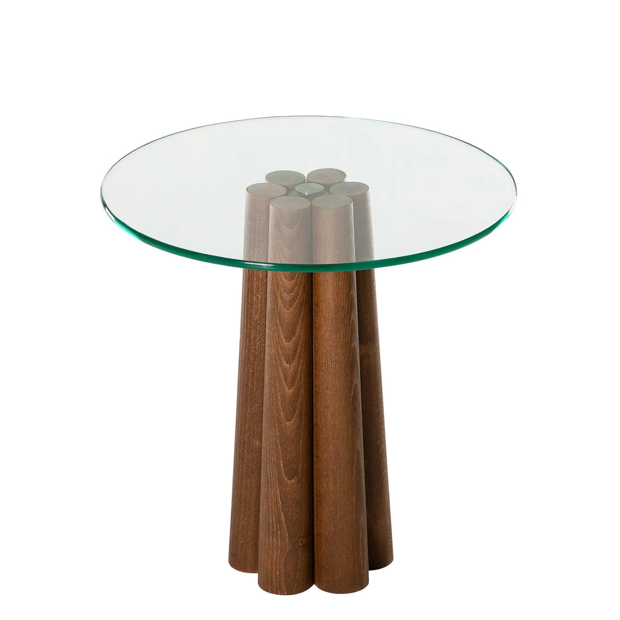 Runder Couchtisch Thales aus Buche und gehärtetem Glas 50Ø von Hanah Home – Bild 10