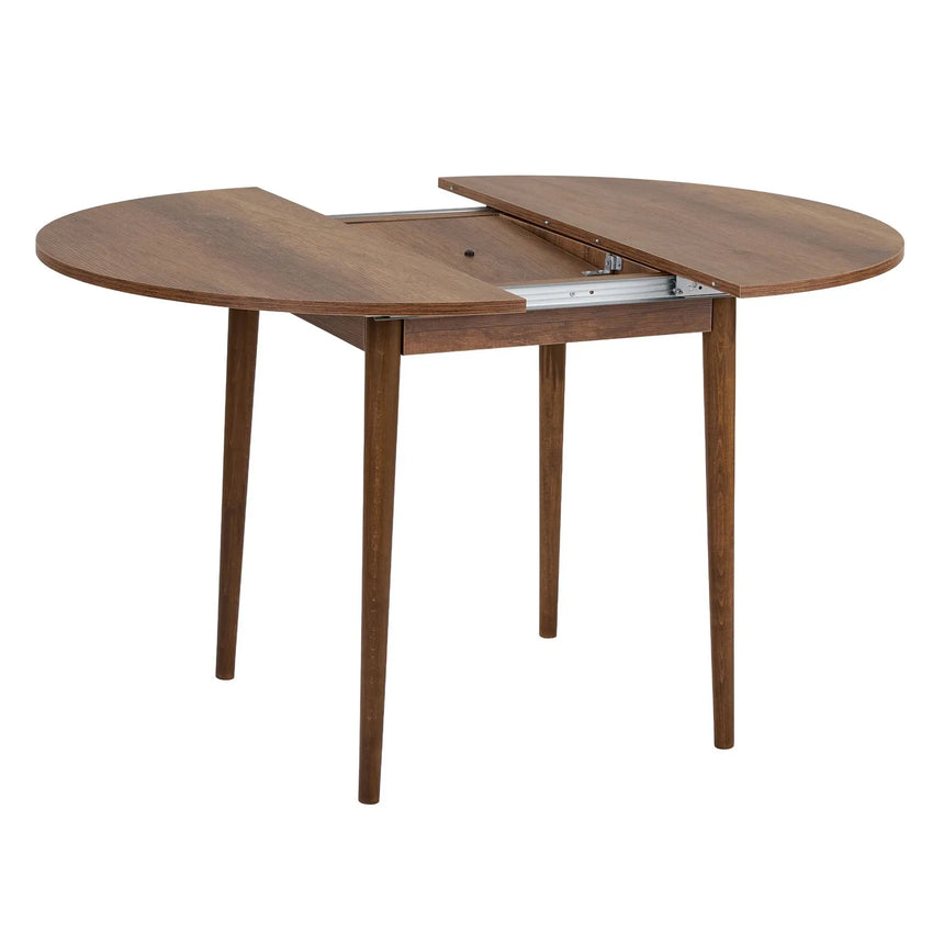 Runder Esstisch Viona aus melaminbeschichteten Holz in Barok Walnuss, 100×100×75 cm von Hanah Home – Bild 7